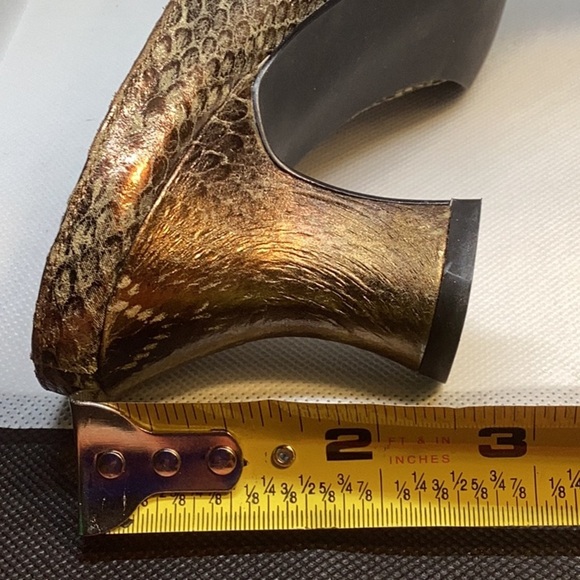 NEW J.RENEE VINTAGE Brown Metallic MULE - Picture 12 of 12